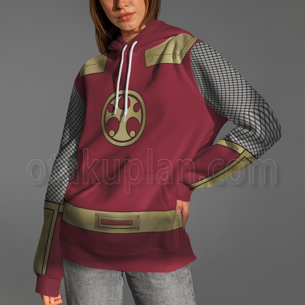 Power Rangers Ninja Storm Crimson Thunder Ranger Red Cosplay Hoodie