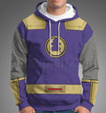 Power Rangers Ninja Storm Navy Thunder Ranger Purple Cosplay Hoodie