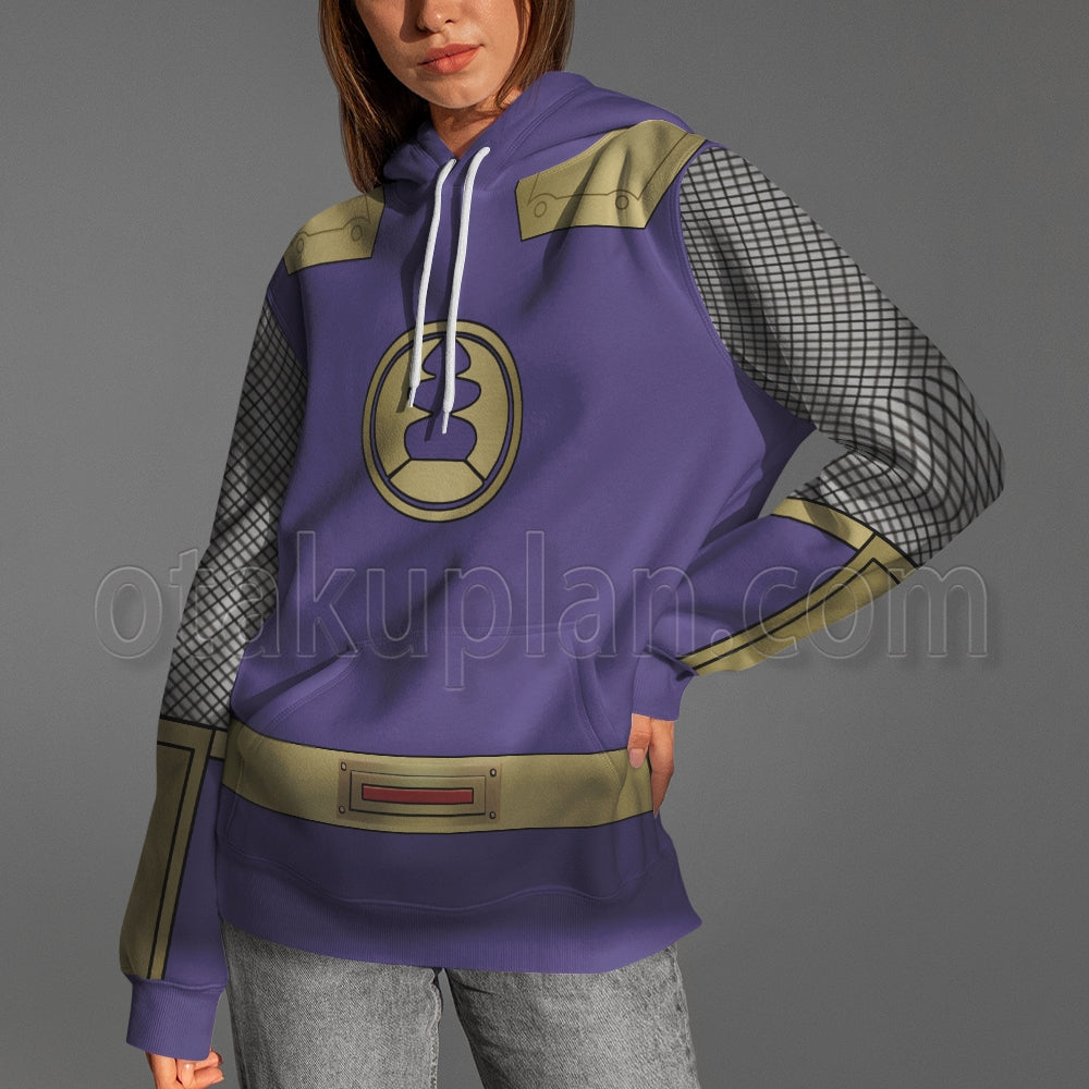 Power Rangers Ninja Storm Navy Thunder Ranger Purple Cosplay Hoodie