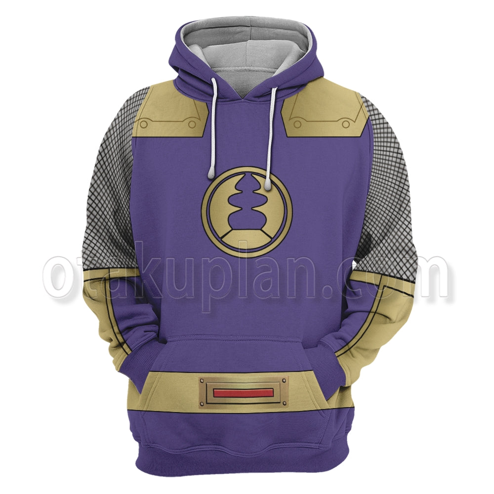 Power Rangers Ninja Storm Navy Thunder Ranger Purple Cosplay Hoodie