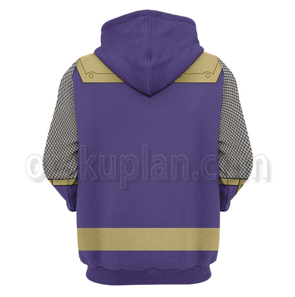Power Rangers Ninja Storm Navy Thunder Ranger Purple Cosplay Hoodie