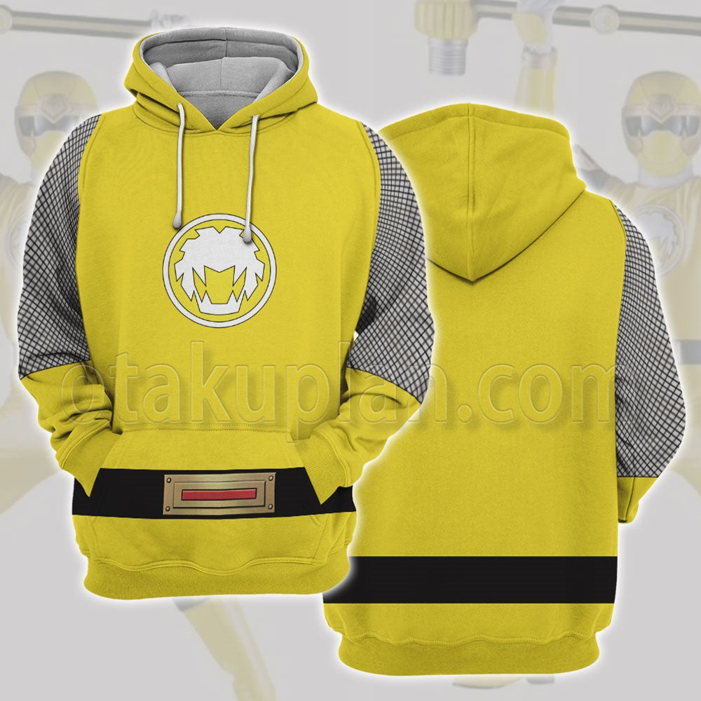Power Rangers Ninja Storm Yellow Cosplay Hoodie