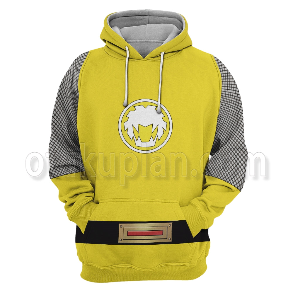 Power Rangers Ninja Storm Yellow Cosplay Hoodie