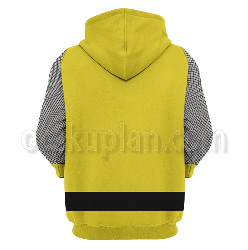 Power Rangers Ninja Storm Yellow Cosplay Hoodie