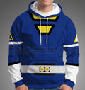 Power Rangers Turbo Blue Cosplay Hoodie