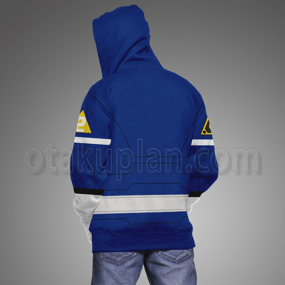 Power Rangers Turbo Blue Cosplay Hoodie