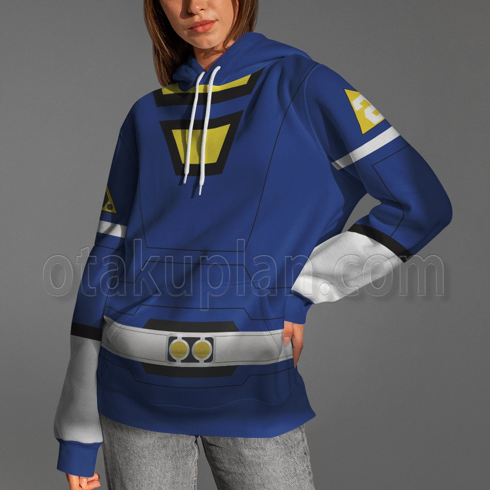 Power Rangers Turbo Blue Cosplay Hoodie