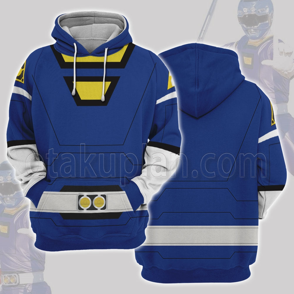 Power Rangers Turbo Blue Cosplay Hoodie