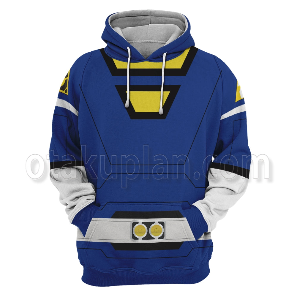 Power Rangers Turbo Blue Cosplay Hoodie
