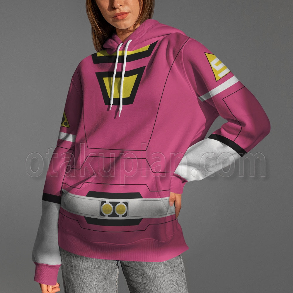 Power Rangers Turbo Pink Cosplay Hoodie