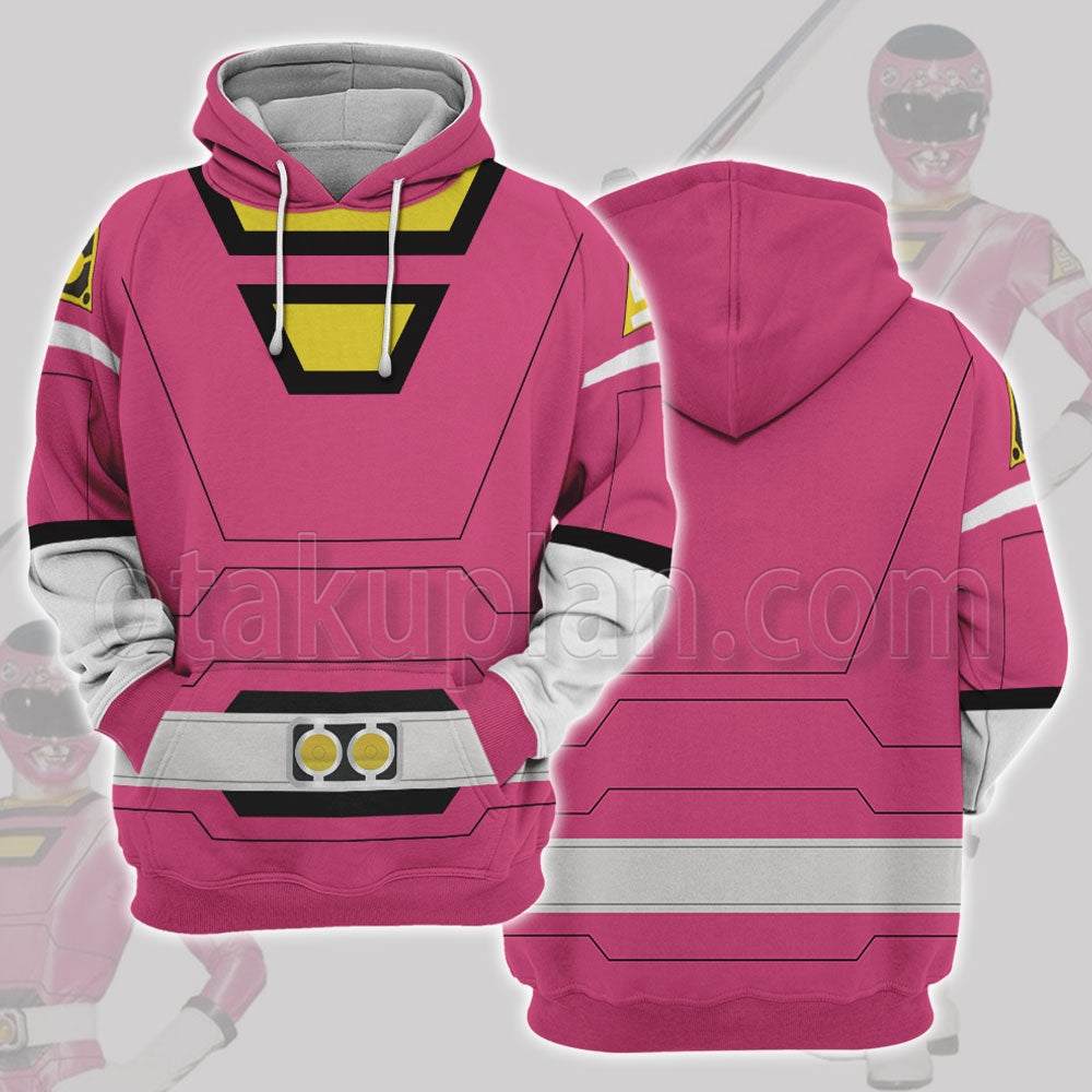 Power Rangers Turbo Pink Cosplay Hoodie