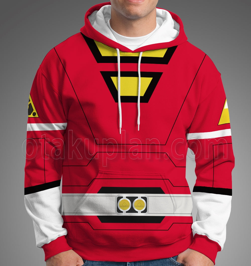 Power Rangers Turbo Red Cosplay Hoodie
