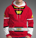 Power Rangers Turbo Red Cosplay Hoodie
