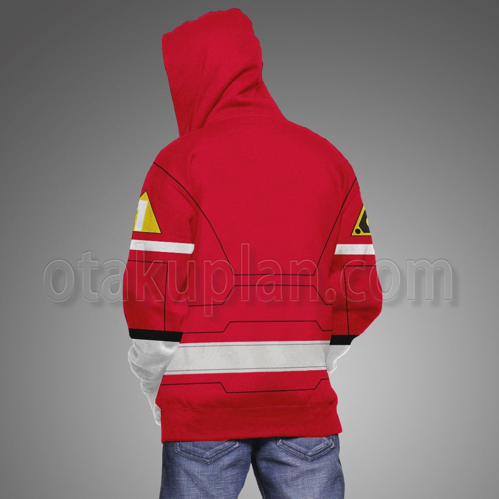 Power Rangers Turbo Red Cosplay Hoodie