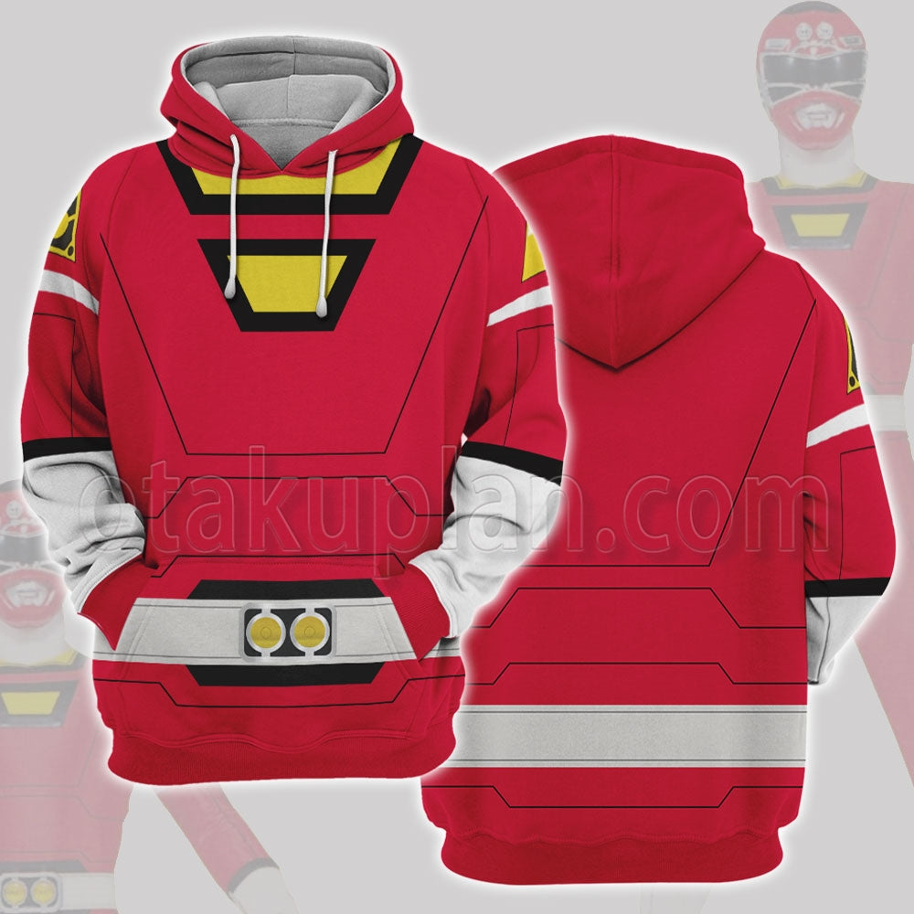 Power Rangers Turbo Red Cosplay Hoodie