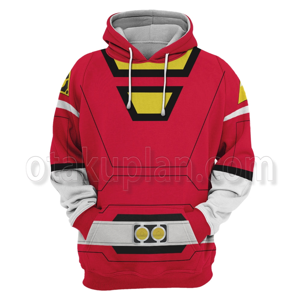 Power Rangers Turbo Red Cosplay Hoodie