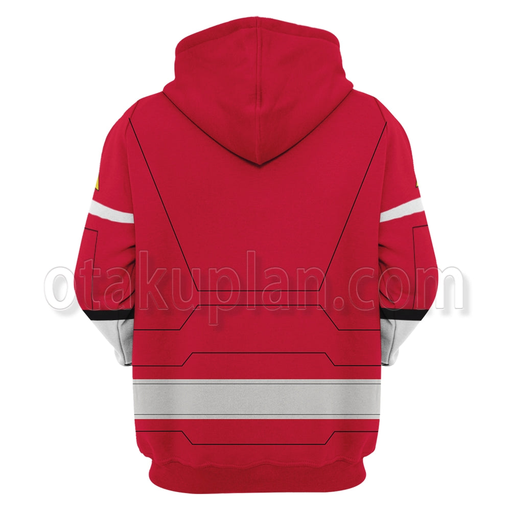 Power Rangers Turbo Red Cosplay Hoodie