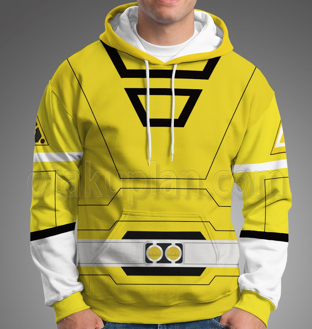 Power Rangers Turbo Yellow Cosplay Hoodie