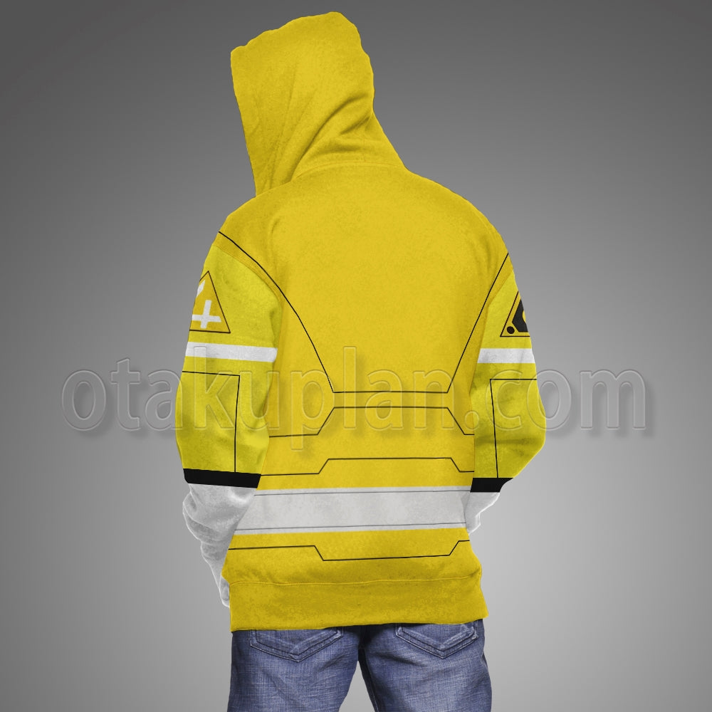 Power Rangers Turbo Yellow Cosplay Hoodie