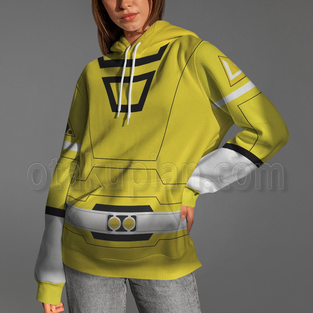 Power Rangers Turbo Yellow Cosplay Hoodie