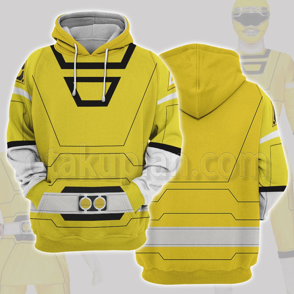 Power Rangers Turbo Yellow Cosplay Hoodie