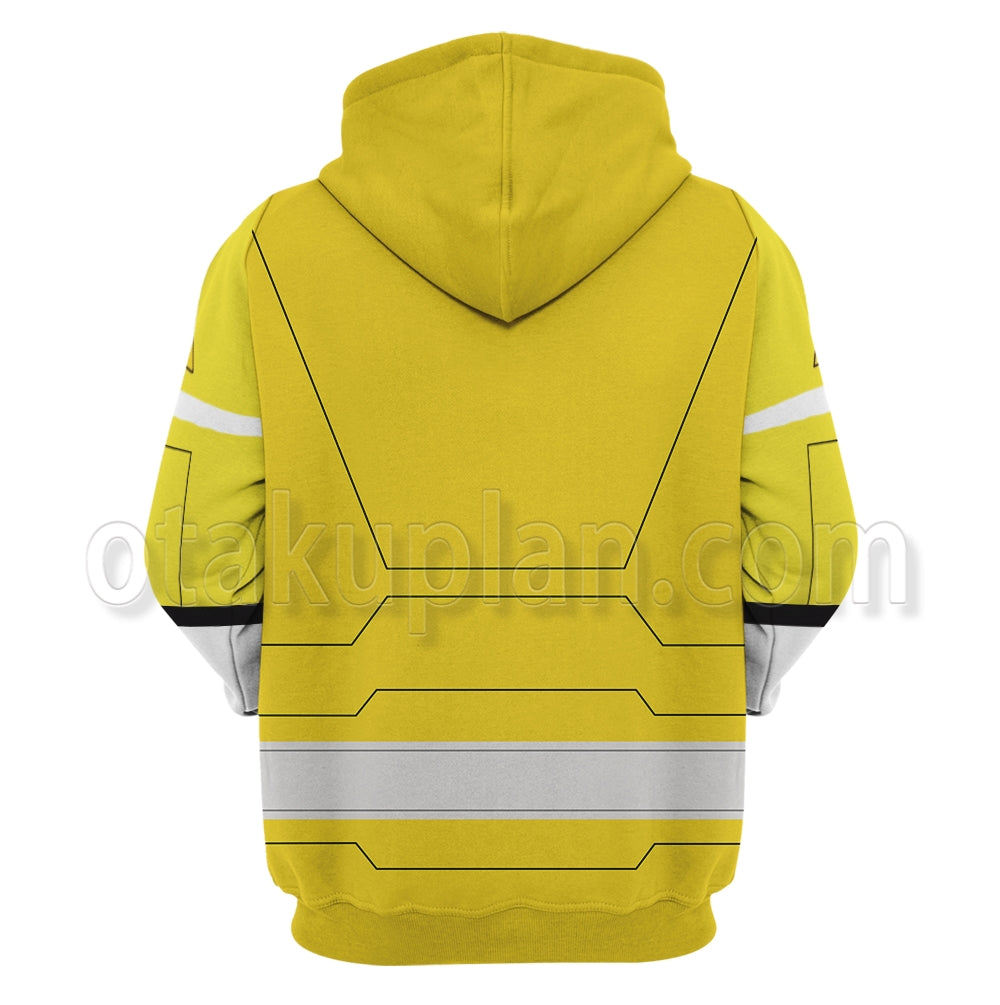 Power Rangers Turbo Yellow Cosplay Hoodie