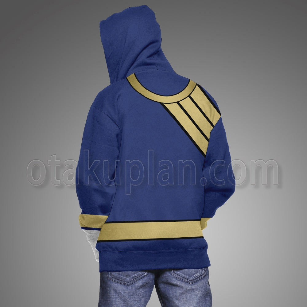 Power Rangers Wild Force Blue Cosplay Hoodie