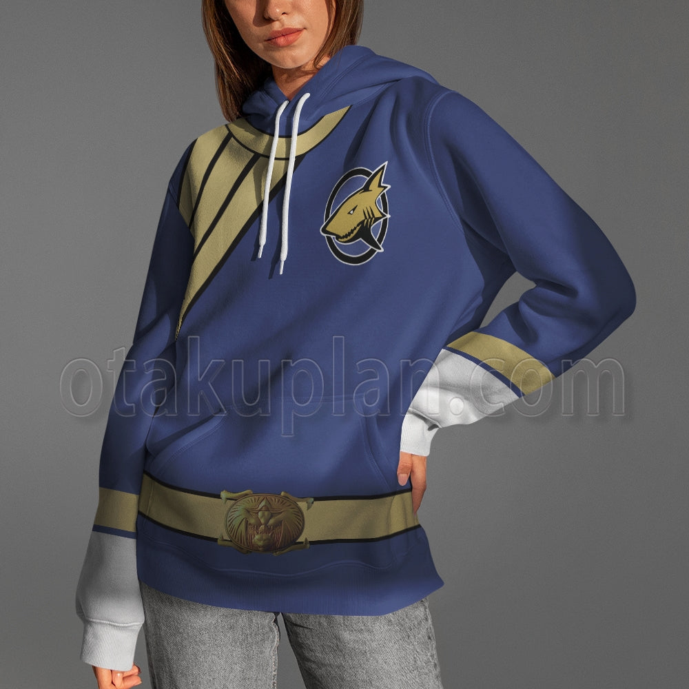 Power Rangers Wild Force Blue Cosplay Hoodie
