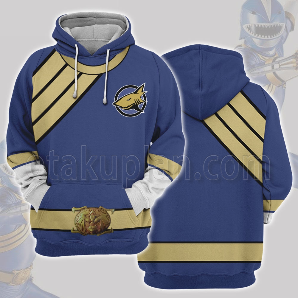 Power Rangers Wild Force Blue Cosplay Hoodie
