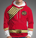 Power Rangers Wild Force Red Cosplay Hoodie