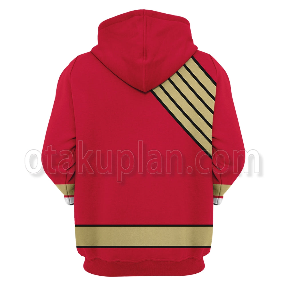 Power Rangers Wild Force Red Cosplay Hoodie