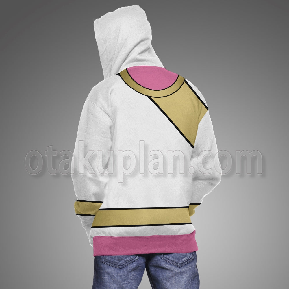 Power Rangers Wild Force White Cosplay Hoodie
