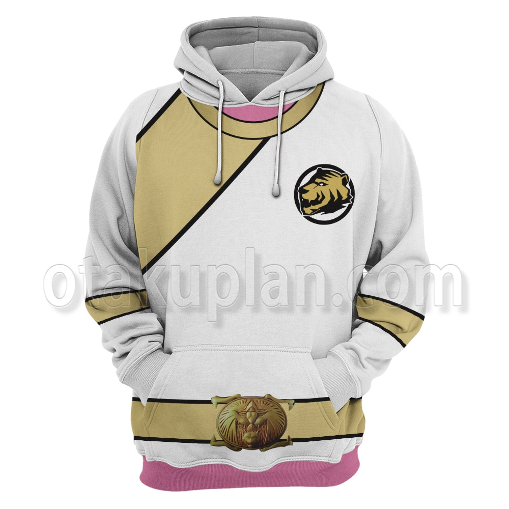 Power Rangers Wild Force White Cosplay Hoodie