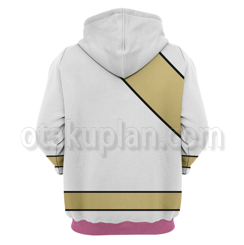 Power Rangers Wild Force White Cosplay Hoodie