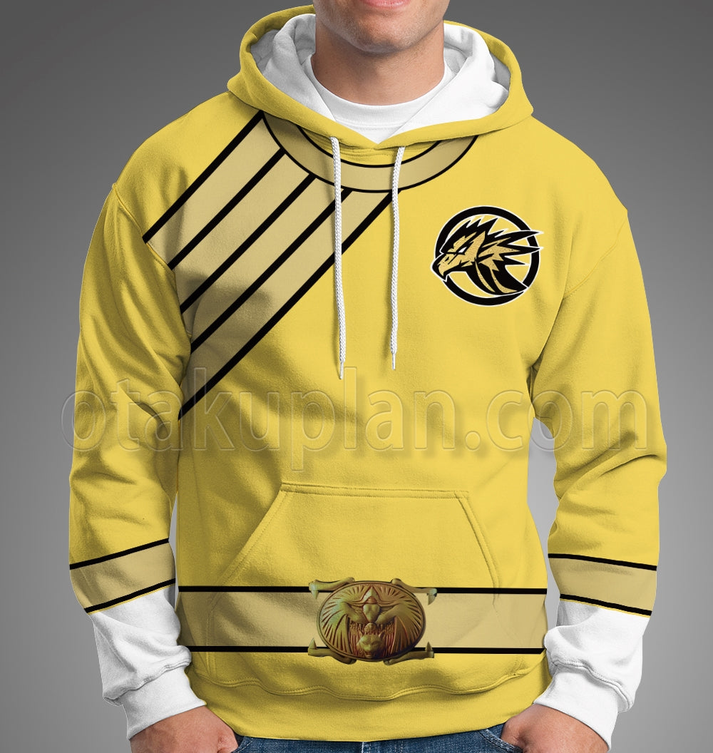 Power Rangers Wild Force Yellow Cosplay Hoodie