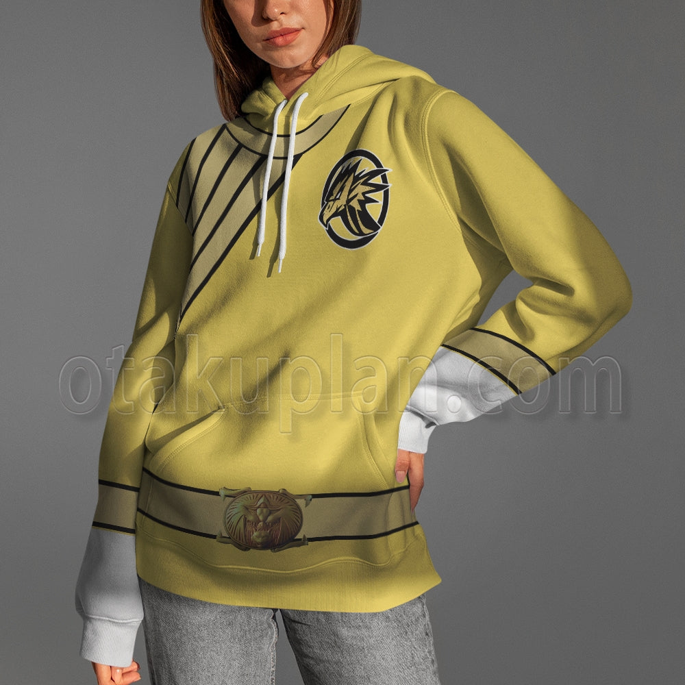 Power Rangers Wild Force Yellow Cosplay Hoodie