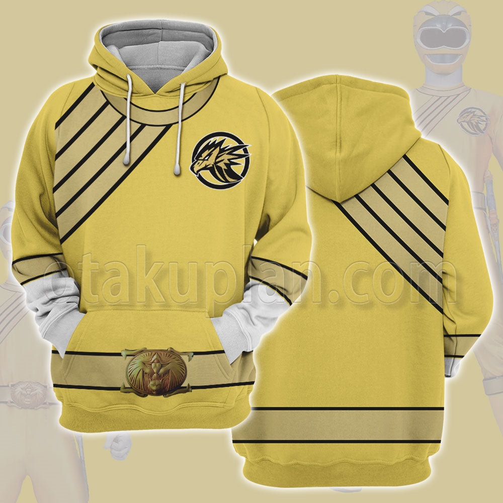 Power Rangers Wild Force Yellow Cosplay Hoodie