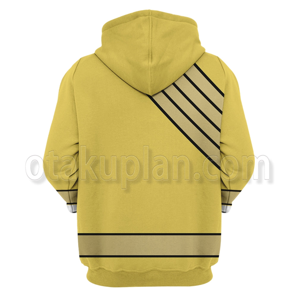 Power Rangers Wild Force Yellow Cosplay Hoodie