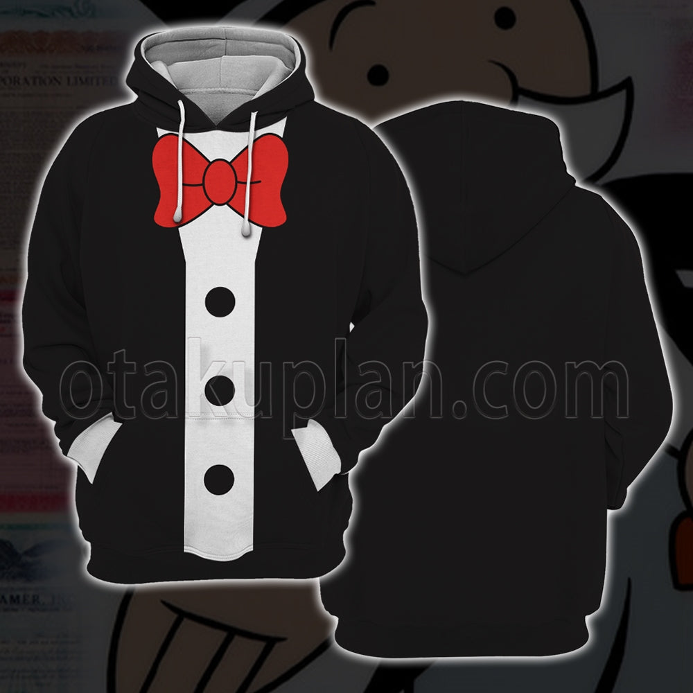 Rich Uncle Pennybags Monopoly man Cosplay Hoodie