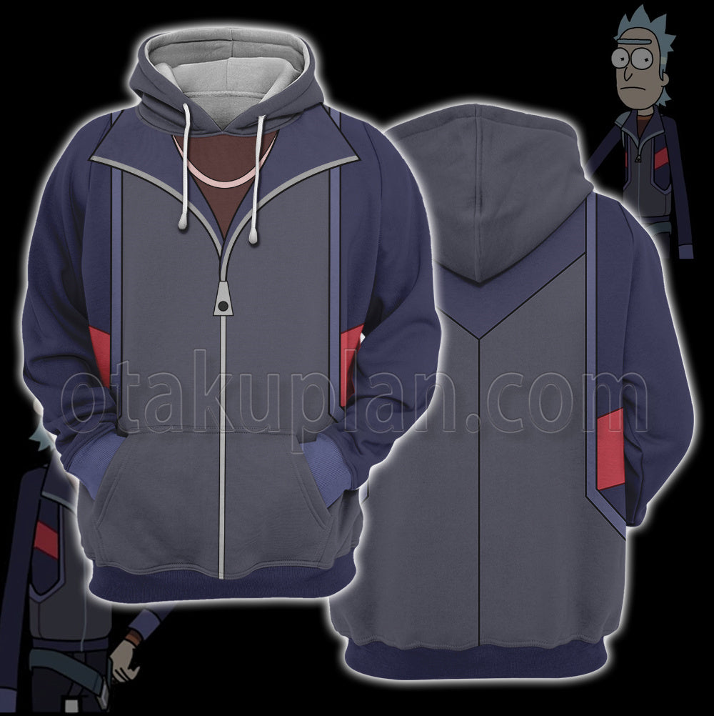Rick And Morty Rick Prime Villain Purple Cosplay Hoodie