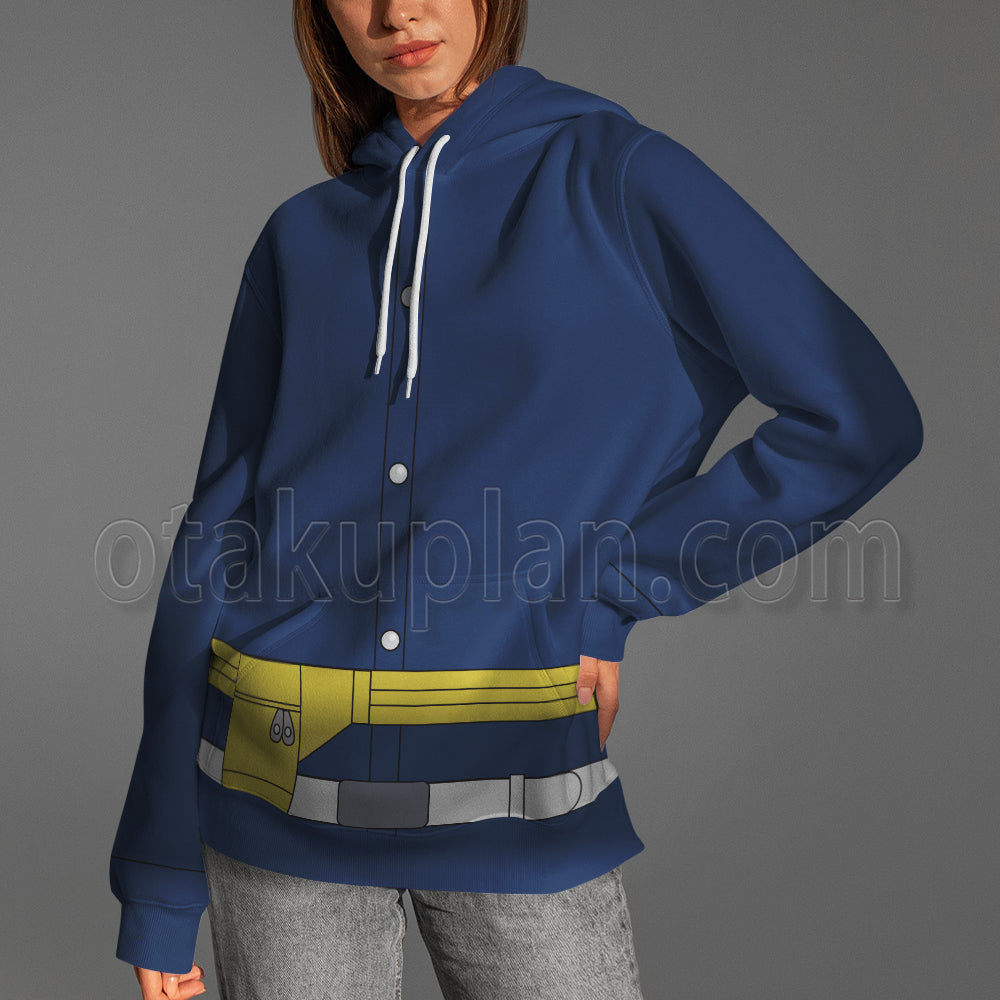Scarlet Violet Dlc Red Hair Girl Uniform Cosplay Hoodie