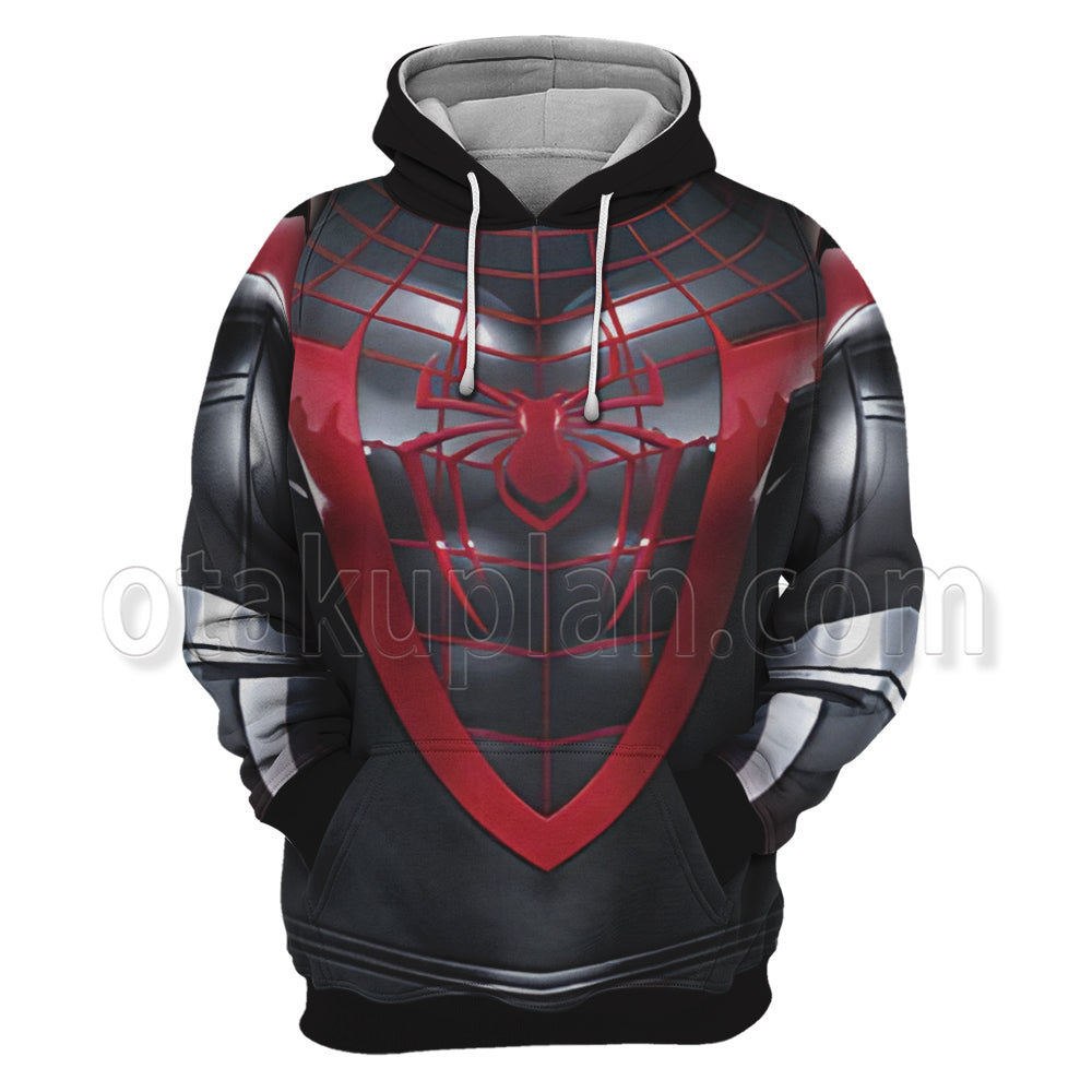 Spider Hero 2 Figure Miles Morales Jumpsuit Cosplay Hoodie