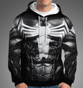 Spider Hero 2 Venom Black Jumpsuit Cosplay Hoodie