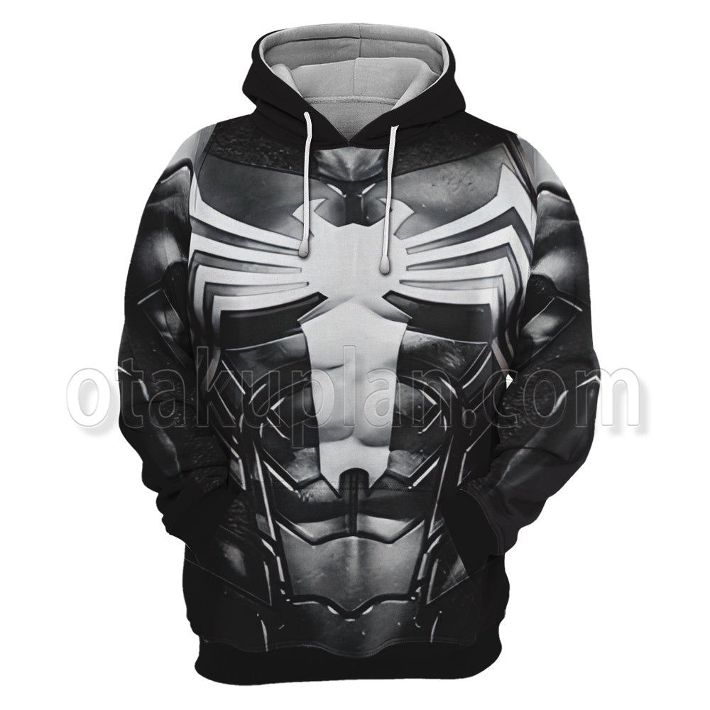 Spider Hero 2 Venom Black Jumpsuit Cosplay Hoodie
