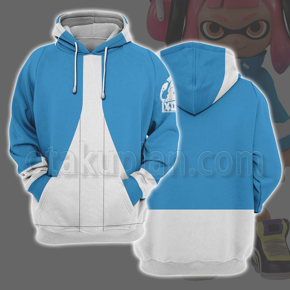 Splatoon Amiibo Girl Neon Pink Cosplay Hoodie
