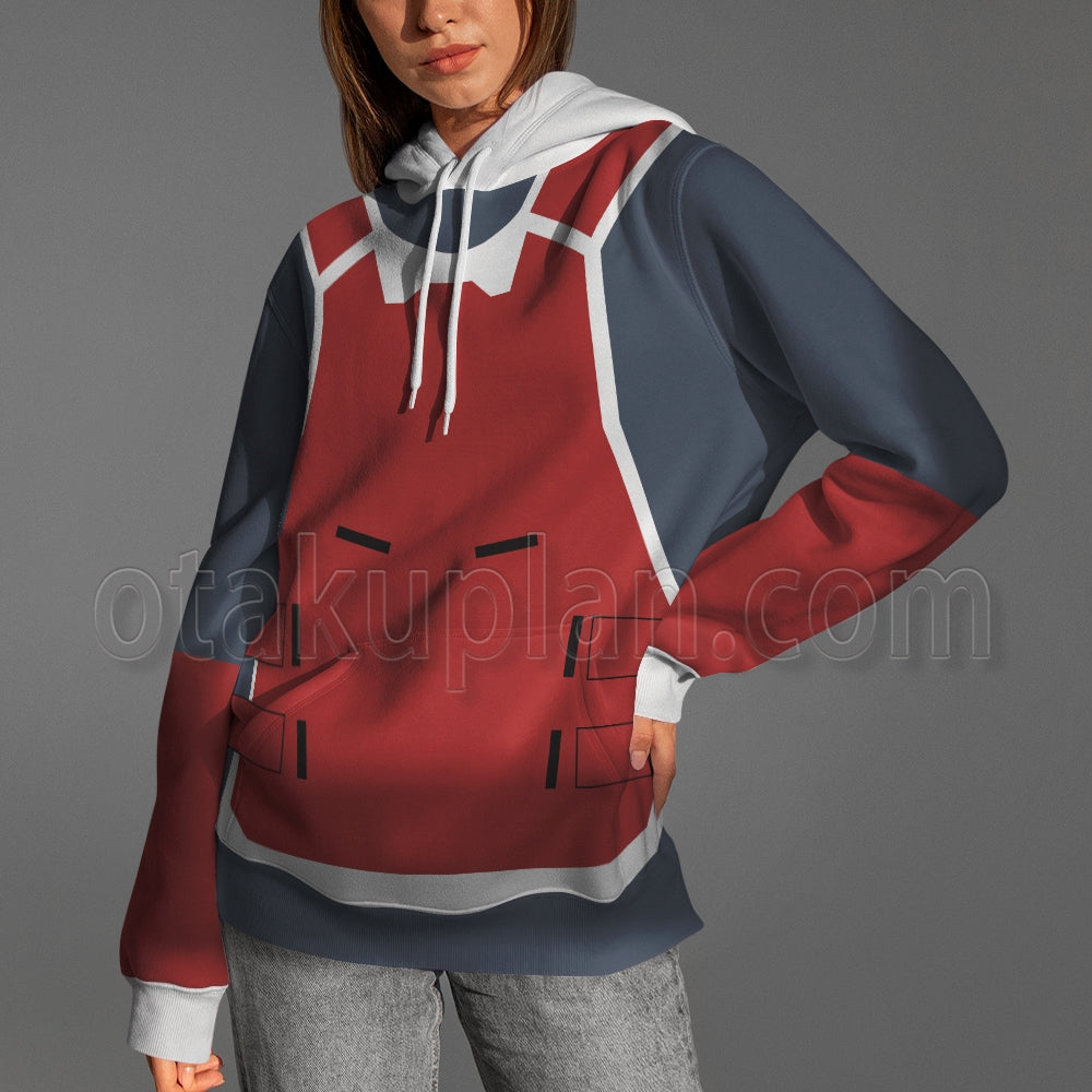 Splatoon Red Battlecrab Shell Cosplay Hoodie