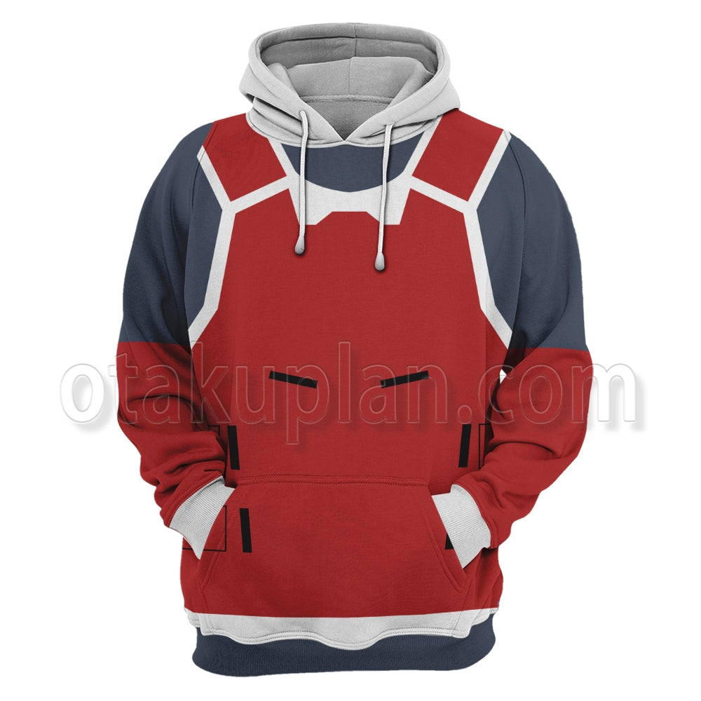 Splatoon Red Battlecrab Shell Cosplay Hoodie