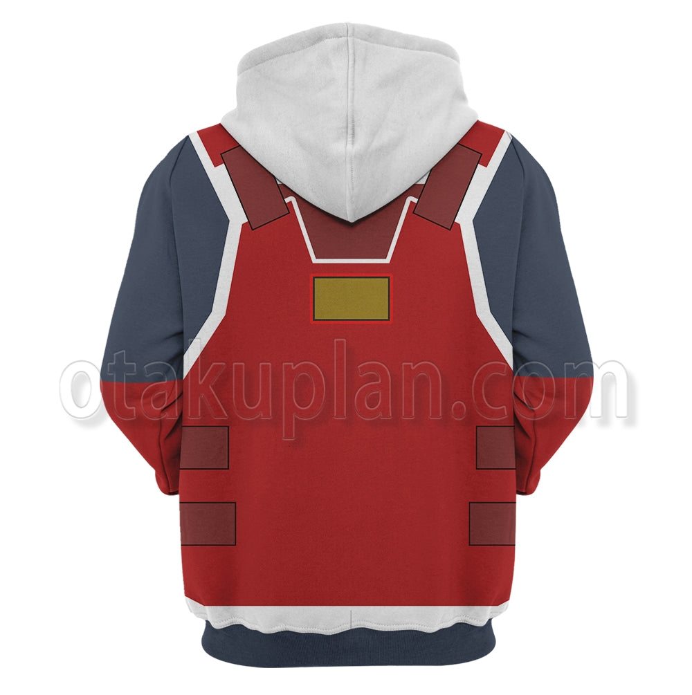 Splatoon Red Battlecrab Shell Cosplay Hoodie