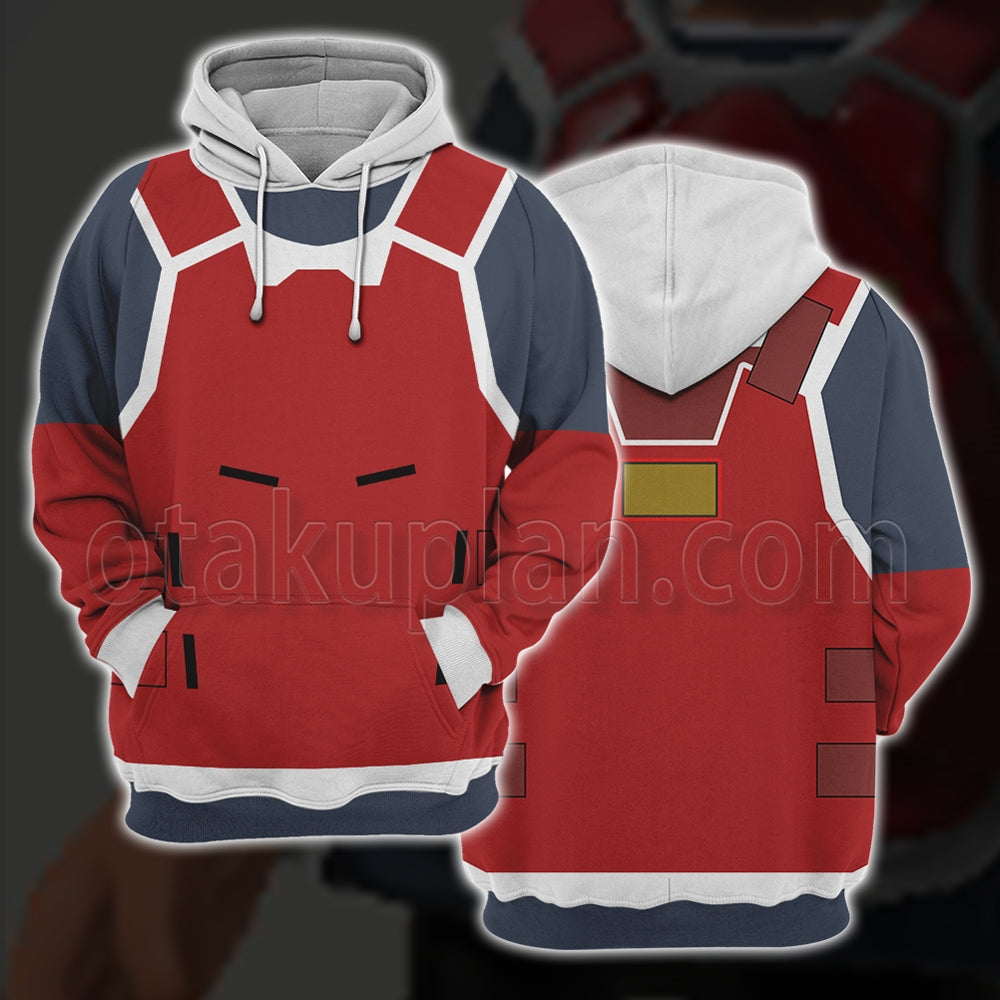 Splatoon Red Battlecrab Shell Cosplay Hoodie