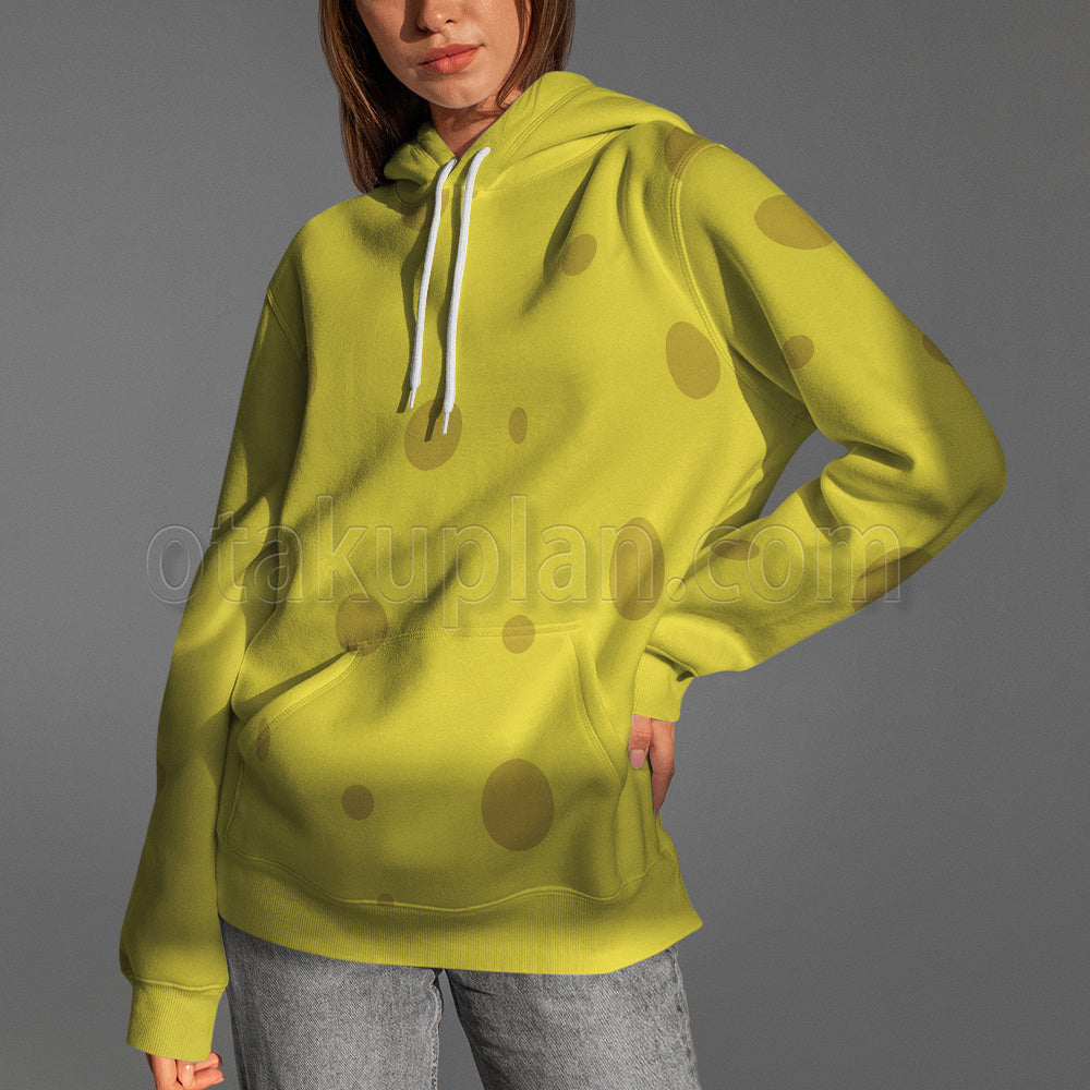 Spongebob Yellow Sponge Cosplay Hoodie